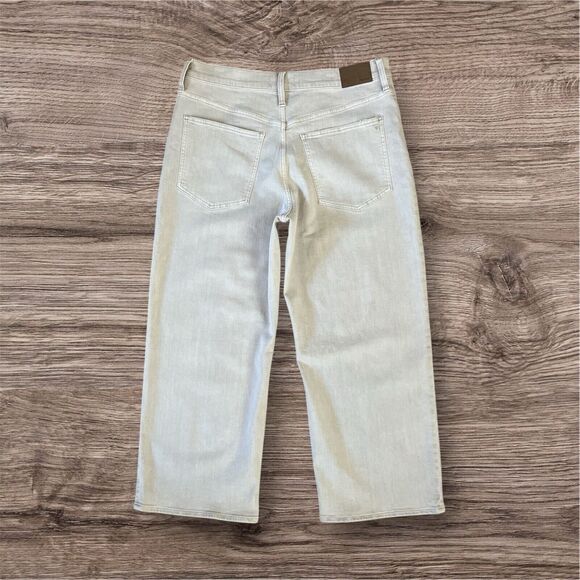NWT Madewell The Perfect Vintage Wide Leg Crop Jean Stretch Denim Size 32 NEW - Picture 2 of 16